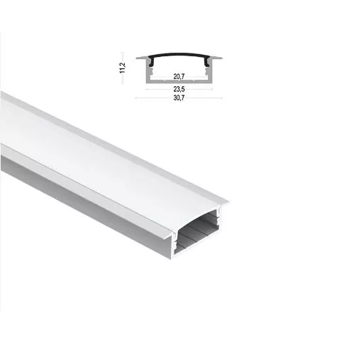 LED-ristkülikukujuline alumiiniumprofiil ribavalgustuse jaoks